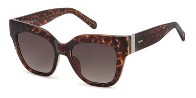 Fossil FOS 2151/G/S Havana 51/18/145 Damen Sonnenbrillen