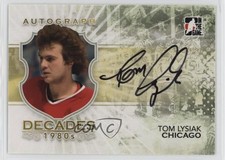 2010-11 ITG Decades 1980s Auto Tom Lysiak #A-TL Auto 4gd