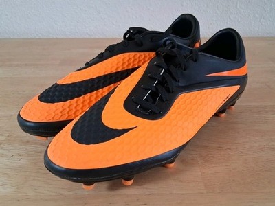 Nike Hypervenom Phelon FG Orange Black Soccer Cleats US 11.5 UK 10.5 EU 45.5