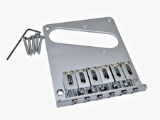 Chrome Tele Telecaster Modern Style Bridge with Individual Zinc saddles