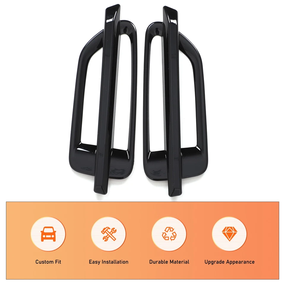 Guarnição de ventilação lateral preta brilhante para piano para Cadillac Escalade 2007-2014 - Imagem 3 de 4