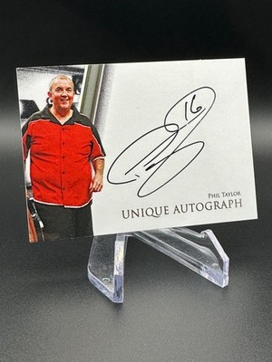 Phil Taylor 1of1 Darts on Card Auto PDC Futera Multisport Hit