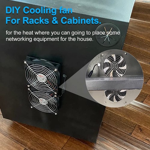 Powerful Variable Speed AC Plug Computer Fan - Ideal for Gaming and Mining Rigs - Afbeelding 6 van 8