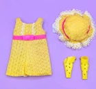 Vintage Barbie Skipper Yellow Pink Sunny Suity #1975 COMPLETE 1960s w/ Sandals
