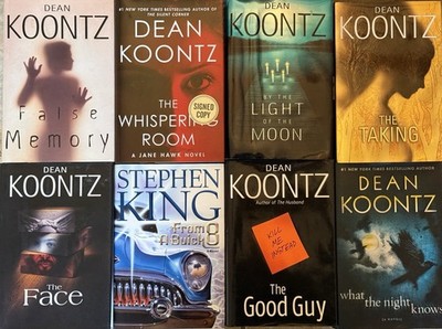 Lot of 8 Dean Koontz Hardcover Books - Koontz HC Book Lot