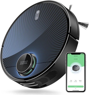 ZOOZEE Z70 Saugroboter mit Wischfunkt 3500Pa LiDAR Laser Navigations Wi-Fi Alexa