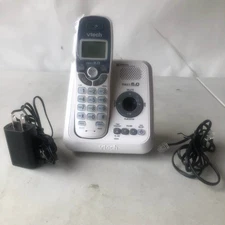 DECT 6.0 Cordless Phone System with Digital Answering System White Grey 6124