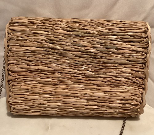 Cartera bandolera Sea Grass verde azulado pedrería borlas playa tropical - Imagen 3 de 8