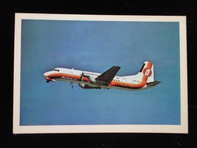AUSTRAL AIRLINES YS-11 Airplane Vintage WORLD AIRLINE FLEETS Aviation Postcard
