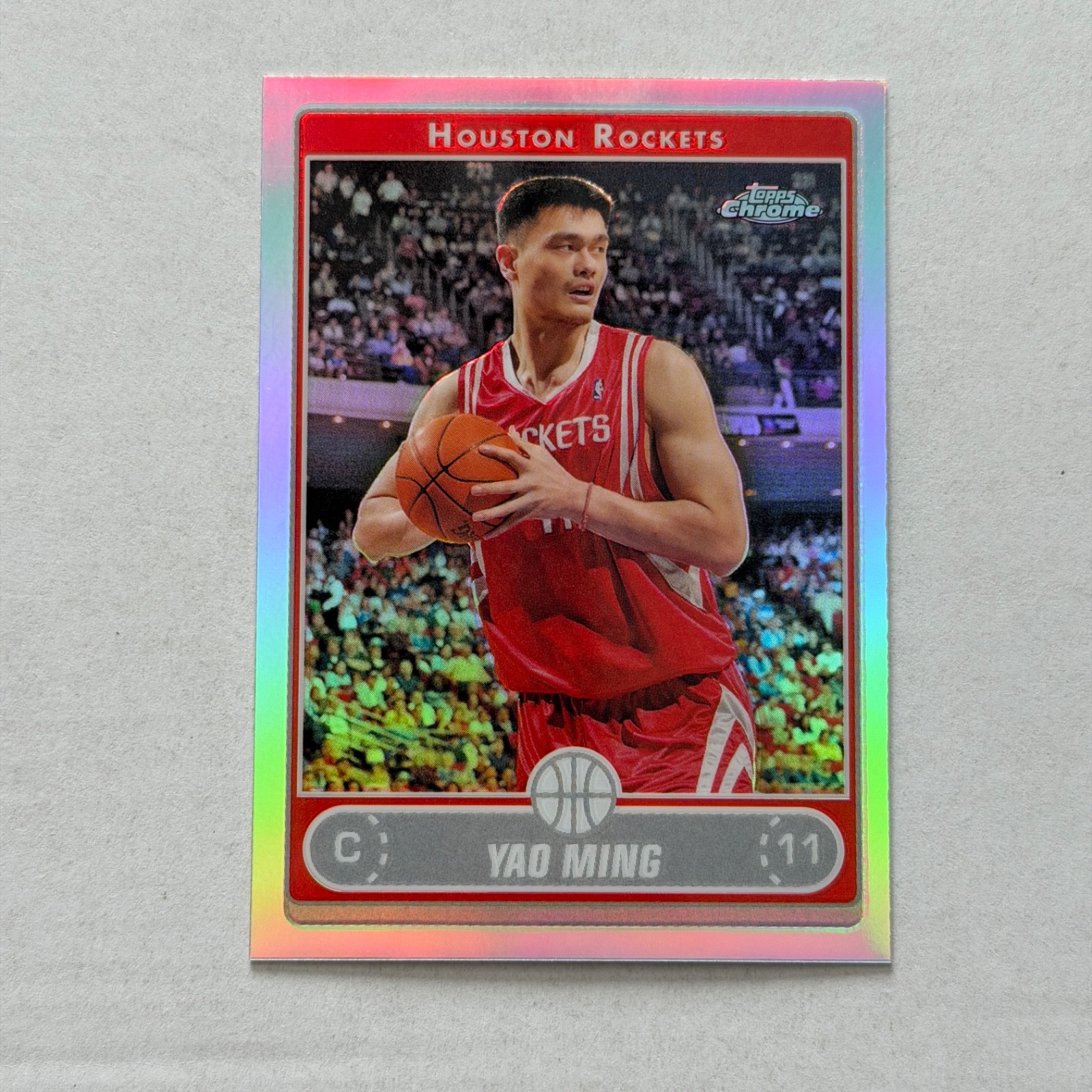 2006-07 Topps Chrome - Yao Ming Houston Rockets #44 Refractor NBA HOF FIBA HOF