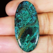Natürlich Azurit Oval Cabochonschliff Halbedelstein Schmuck 46.30 CT 20x42x4 MM