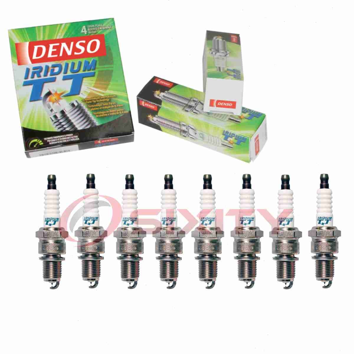 8 pc Denso Iridium TT Spark Plugs for 1966-1969 Chevrolet Corvette 7.0L V8 qa
