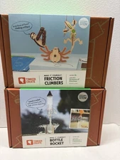 Lot of 2 kiwi co tinker crate make it yourself Friction Climbers & Bottle Rocket