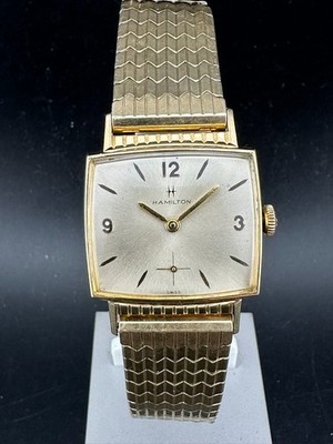 1960's Hamilton Gary Mens Manual Wind 10k RGP Case Small Seconds 27mm Watch Runs
