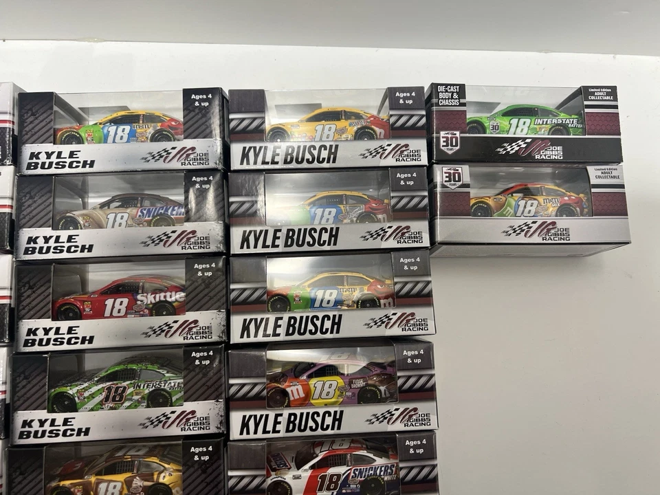 GIANT 52 1/64 Kyle Busch Die Cast Lot 2008-2021 ALL NEW IN BOX (SOME RARE) - Image 4 of 4