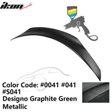 Fits 15-21 Benz W205 C-Class 4Dr Sedan PSM Style Trunk Spoiler ABS Painted #0041