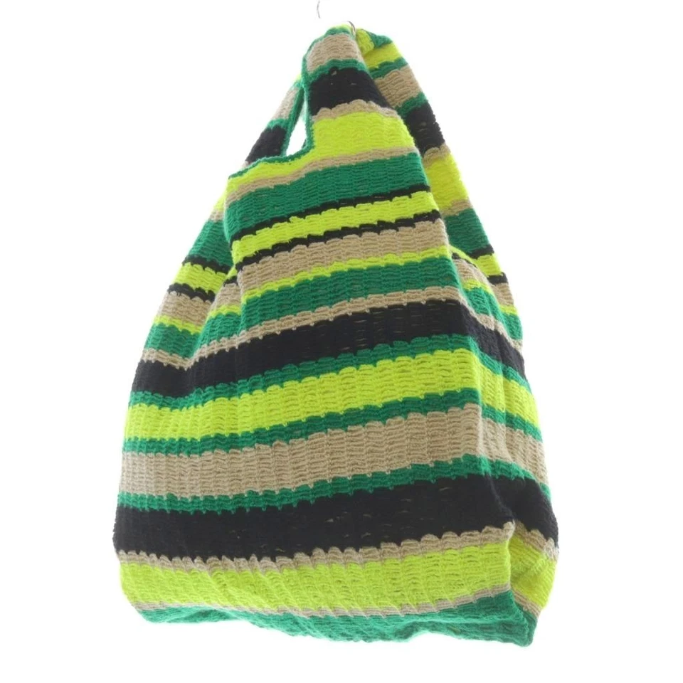 Used Marni Market Fish Bag Knit Bag Handbag Green Yellow SR SH Ladies Vector Vin - Image 3 of 4