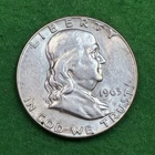 1963 franklin half dollar 90% silver coin