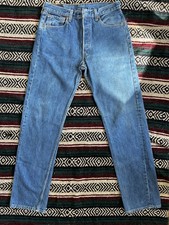 Vintage 90s Levi  s 501 XX Jeans Made in USA Button Fly Medium Wash 33x34