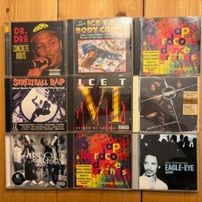 Oldschool Hip Hop CD Sammlung Ice T Dr Dre Gang Starr Ice Cube Rap