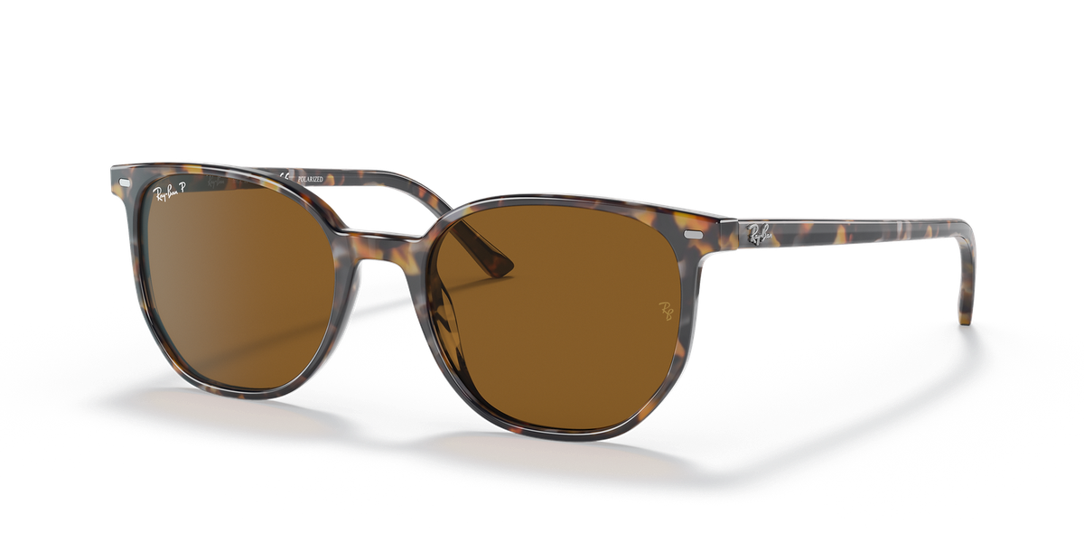 Ray-Ban Elliot Polished Havana Brown Grey/B-15 Brown 