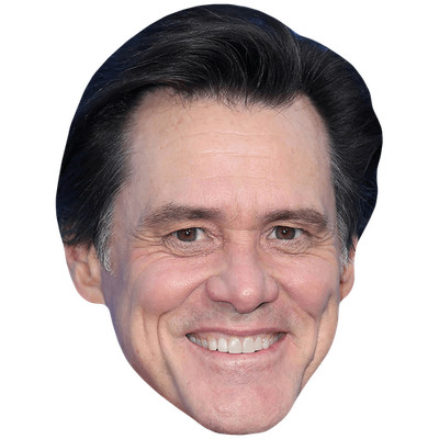 Jim Carrey (Smile) Großer Kopf. Größer als das Leben Maske.
