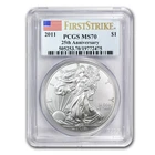 2011 American Silver Eagle MS-70 PCGS (FS, 25th Anniv)