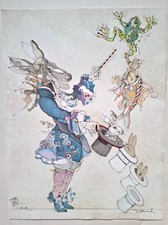 Dittrich Simon - Der Esel als Zauberer - Grafik E.A. – 65x50 – sign. 1984