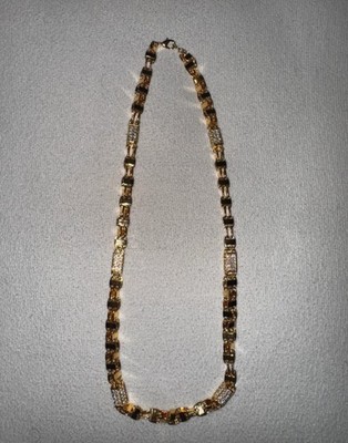 Käfigkette Magnumkette Iced Out 8mm 66cm 18k Vergoldet Gold Plated Edelstahl