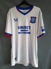 Rangers Away Shirt 2024. XL. Original White Adults Football Top Only.