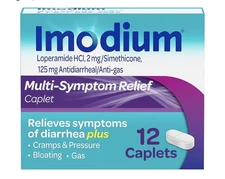Multi-Symptom Diarrhea Treatment Caplets - 12 Count