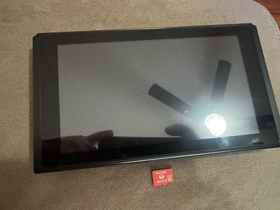 Nintendo Switch HAC-001 System  - Tablet /128GB SD Card  ONLY. Tested!