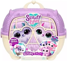 Scruff a Luvs Pets Purple Twin Fantasy Scruffs Plush Surprise Rescue Pet