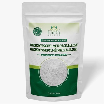 Earth Nourish HPMC Pulver 3.52 Oz / 100g Gesicht Feuchtigkeitsspender Pack