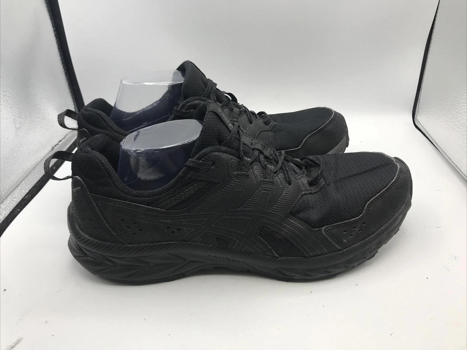 ASICS Gel Venture 9 Extra Wide Triple Nero Taglia 11 101B488 Extra Wide