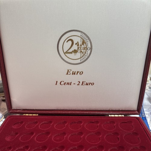Club Francais De La Monnaie 1C-2 Euro Box Only; No Coins! 10.5X9X1.5 Inch. CLM76