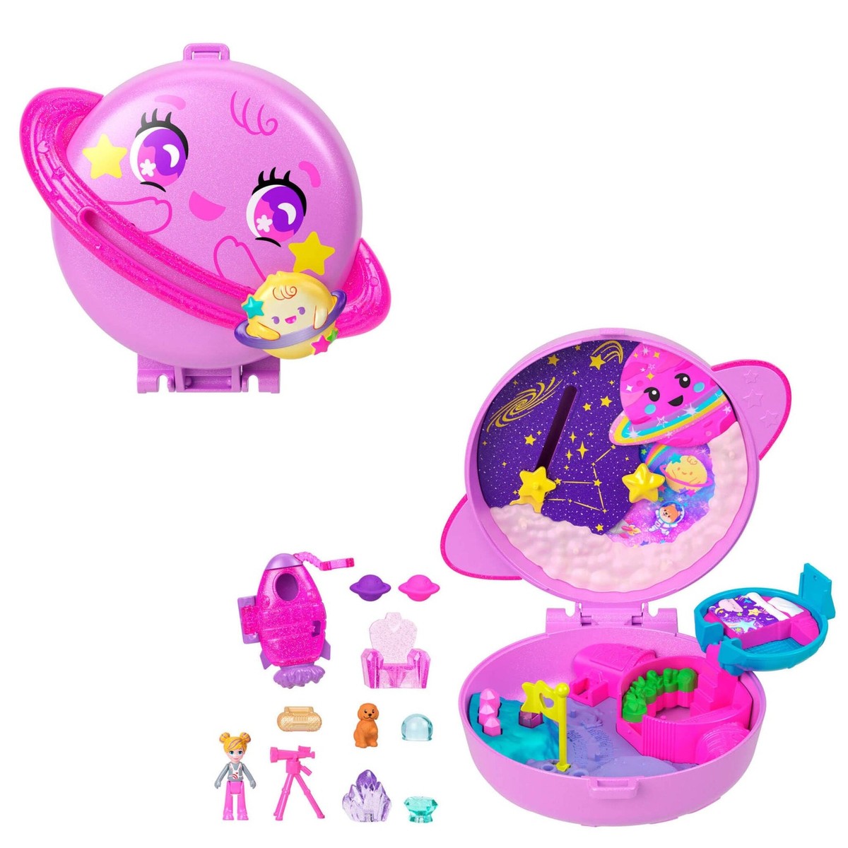 Polly Pocket Dolls and Playset, Planet 21.0 x 9.5 x 5.5 cm