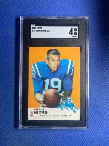 1969 Topps Johnny Unitas #25 SGC 4 HOF