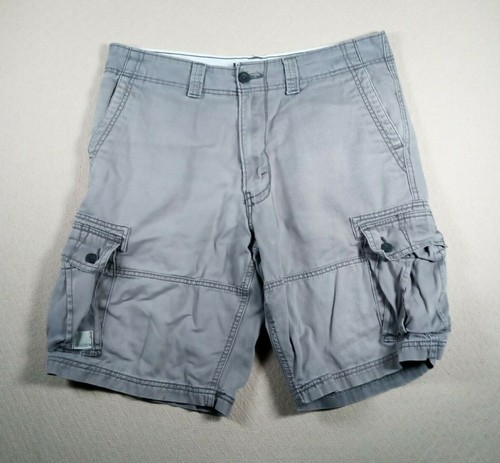 Denizen Shorts Mens 34 Gray Cargo Khaki 