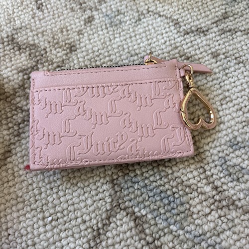 Juicy Couture Pink Spender Mini Tote Bag Purse Velour NWT With Card Case - Picture 8 of 8