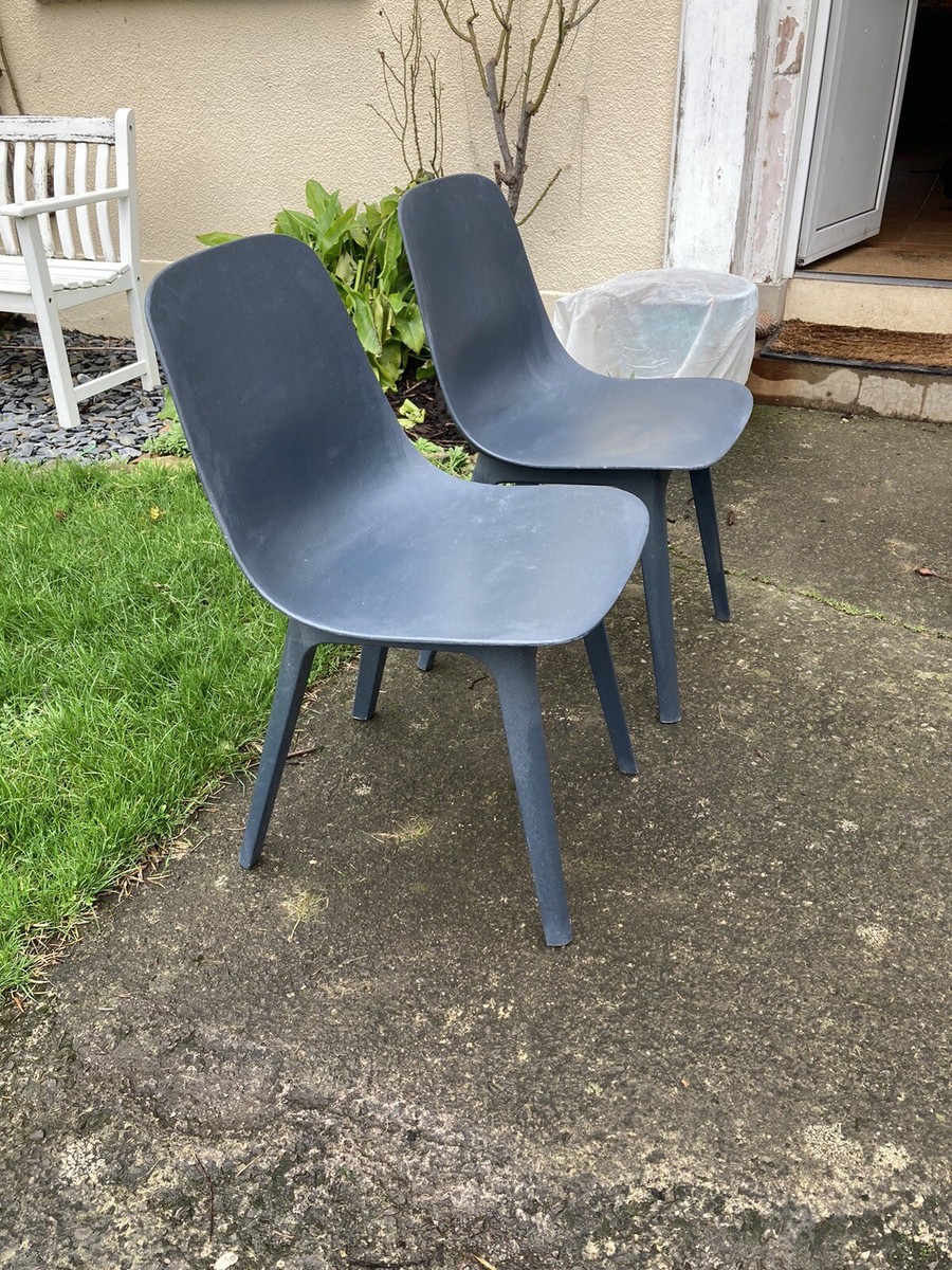 Ikea dark blue odger chairs X 2 | eBay UK