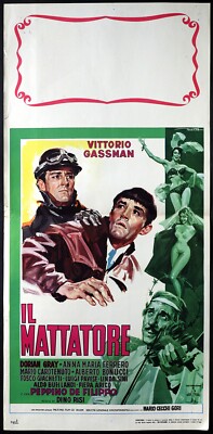 CINEMA locandina IL MATTATORE Vittorio Gassman Dorian Gray De Filippo DINO RISI