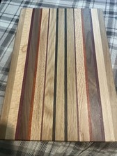 Handmade Exotic Hardwood Cutting Board 15x10 1/4x1 1/8