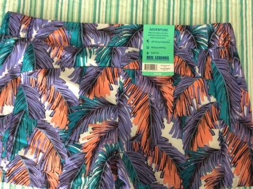Reel Legends Women's Adventure Short - Sz Petite Large - Falling Fronds - New! - Picture 4 of 4