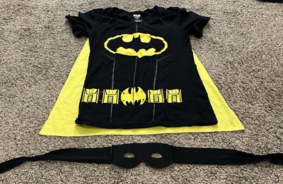 DC Comics Womens Batman Shirt With Cape Cosplay Halloween Costume