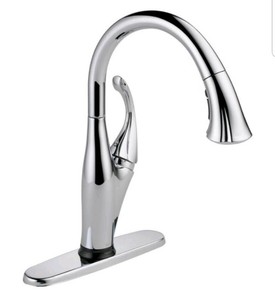 Delta Addison 9192t Dst High Rise Pull Down Kitchen Faucet With