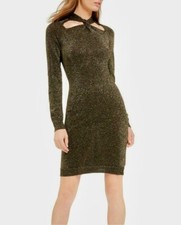 Michael Kors Dress Twist Neck Knot Dress Sz Medium! 