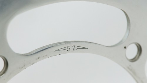 NOS CAMPAGNOLO RECORD CRONO 57T 57 CHAINRING BCD 151 60s VINTAGE BIKE NUOVO OLD - Picture 5 of 5