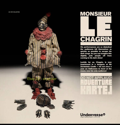 その他 threea Adventure Kartel MONSIEUR CHAGRIN UV Underverse Adventure Kartel Serie Monsieur Chagrin 1/6 Action
