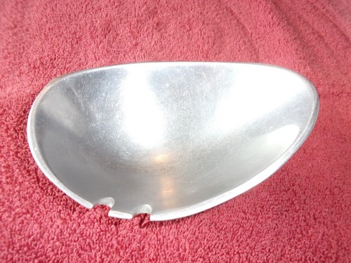 Vtg Atlantic Richfield Gas Oil Company Metal Modern Ashtray ? Aluminum or Pewter
